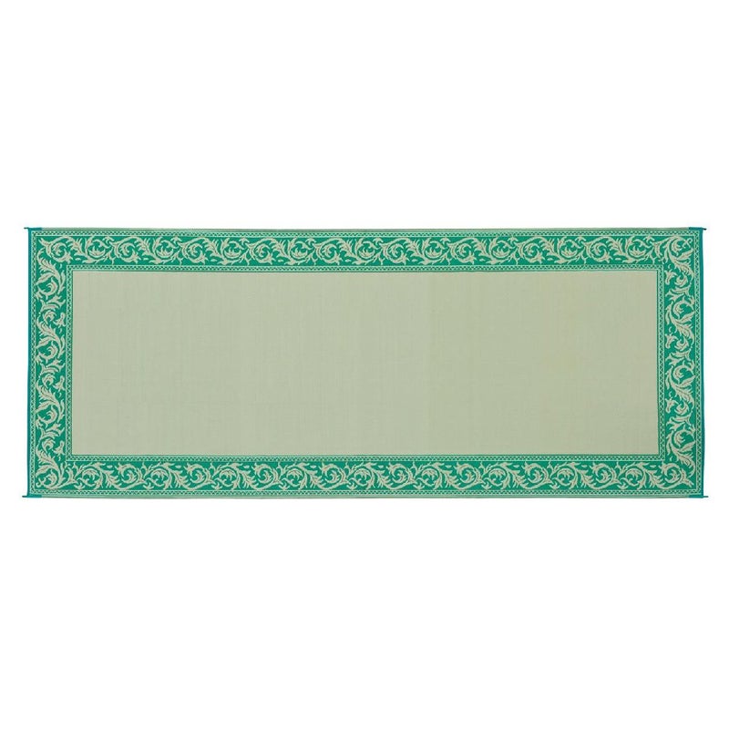 Stylish Camping Ming's Mark RC4 Reversible Classical Patio Mat - 8' x 20', Green/Beige - Image 4